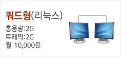 쿼드형 리눅스 호스팅